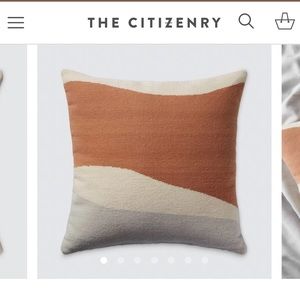 The Citizenry Las Colinas wool throw cushion cover (18” x 18”)